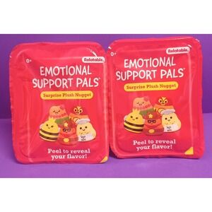 Relatable Emotional Support Pals Surprise Plush Nugget Sealed Mystery Pack Lot 2